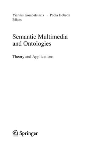 Tapa de Semantic multimedia and ontologies