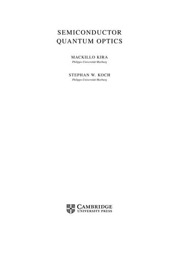 Tapa de Semiconductor quantum optics
