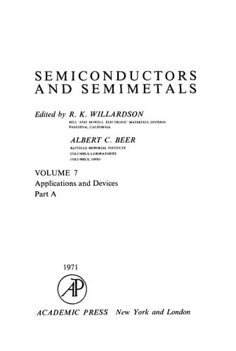 Tapa de Semiconductors and semimetals