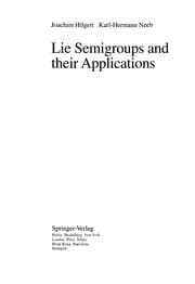Tapa de Lie semigroups and their applications