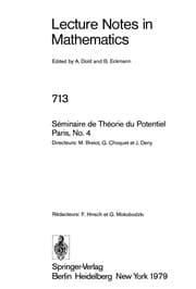 Tapa de Séminaire de théorie du potentiel, Paris, no. 4