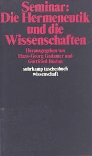 Tapa de Seminar, Die Hermeneutik und die Wissenschaften