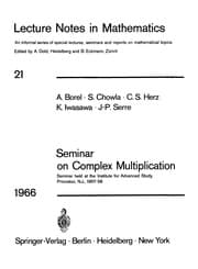 Tapa de Seminar on complex multiplication