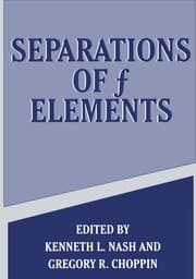 Tapa de Separations of f Elements