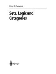 Tapa de Sets, Logic and Categories
