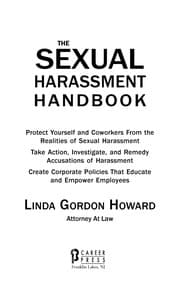 Tapa de The sexual harassment handbook