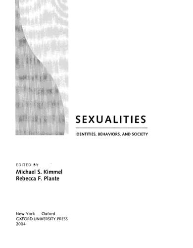 Tapa de Sexualities