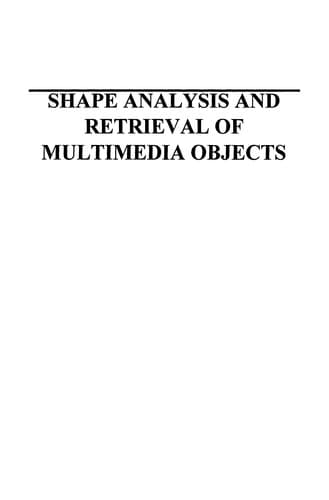 Tapa de Shape Analysis and Retrieval of Multimedia Objects