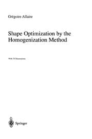 Tapa de Shape Optimization by the Homogenization Method