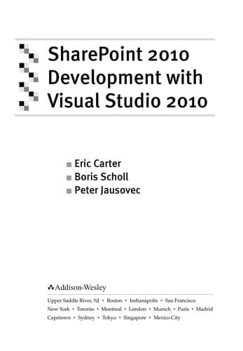 Tapa de SharePoint 2010 development with Visual Studio 2010