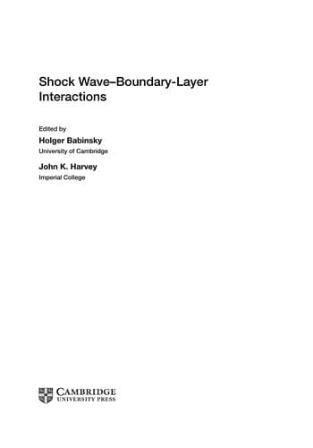 Tapa de Shock wave-boundary layer interactions