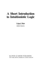 Tapa de A short introduction to intuitionistic logic
