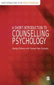 Tapa de A short introduction to counselling psychology
