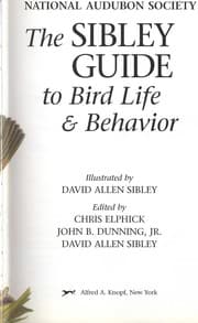 Tapa de The Sibley guide to bird life & behavior