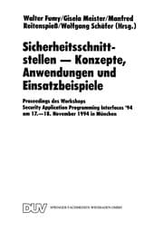 Tapa de Sicherheitsschnittstellen -- Konzepte, Anwendungen und Einsatzbeispiele