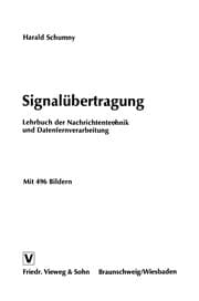 Tapa de Signalübertragung