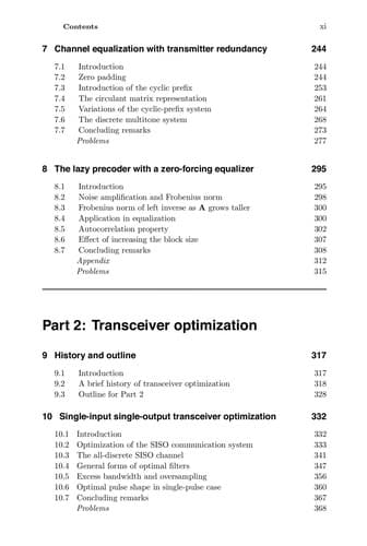 Tapa de Signal processing and optimization for transceiver systems