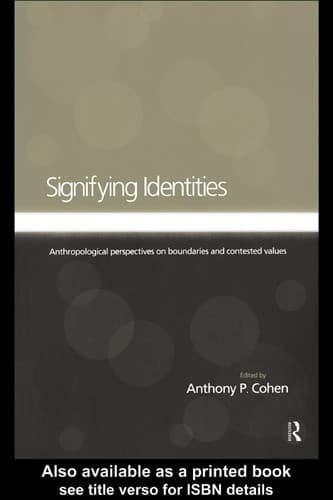 Tapa de Signifying identities