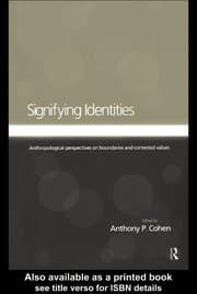 Tapa de Signifying identities