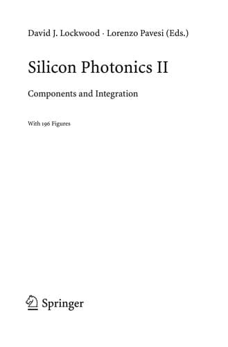 Tapa de Silicon Photonics II