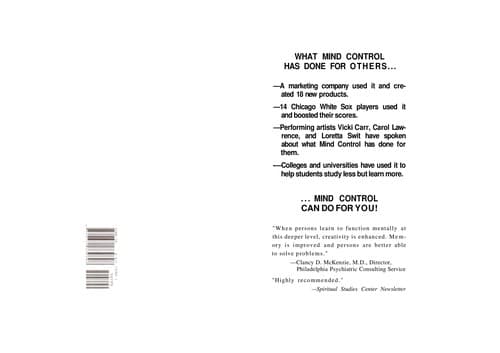 Tapa de The Silva mind control method