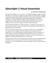Tapa de Silverlight 2 Visual Essentials