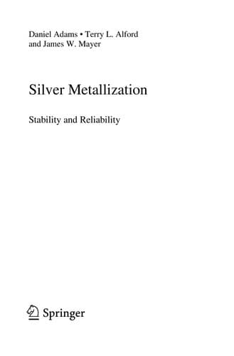 Tapa de Silver metallization
