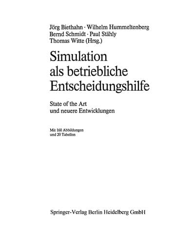 Tapa de Simulation als betriebliche Entscheidungshilfe