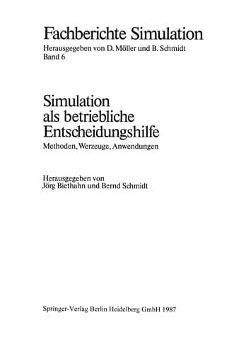 Tapa de Simulation als betriebliche Entscheidungshilfe