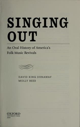Tapa de Singing out