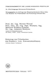 Tapa de Sinterung von Filterkuchen aus Eisenerz- bzw. Konzentratschlamm