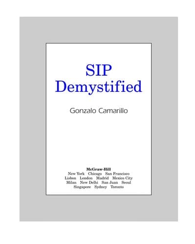 Tapa de SIP Demystified