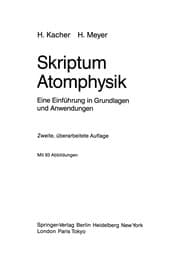 Tapa de Skriptum Atomphysik