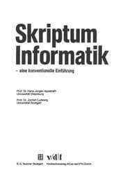 Tapa de Skriptum Informatik