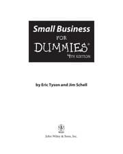 Tapa de Small business for dummies