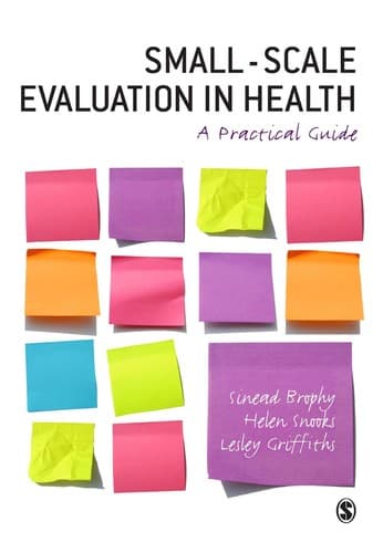 Tapa de Small-scale evaluation in health