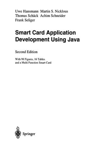 Tapa de Smart card application development using Java