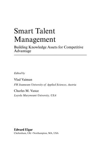 Tapa de Smart talent management