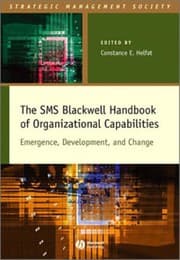 Tapa de The SMS Blackwell handbook of organizational capabilities