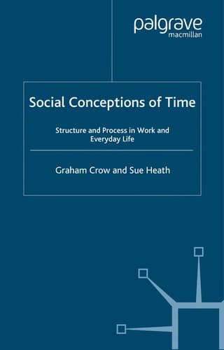 Tapa de Social conceptions of time