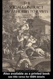 Tapa de The social contract from Hobbes to Rawls