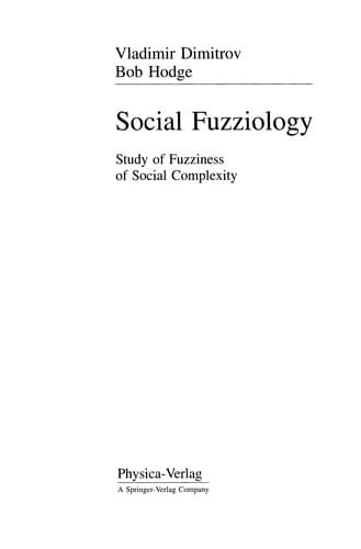 Tapa de Social Fuzziology