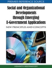 Tapa de Social and organizational developments through emerging e-government applications