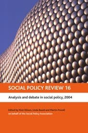 Tapa de Analysis and debate in social policy, 2004