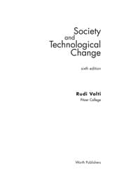Tapa de Society and technological change
