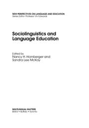 Tapa de Sociolinguistics and language education