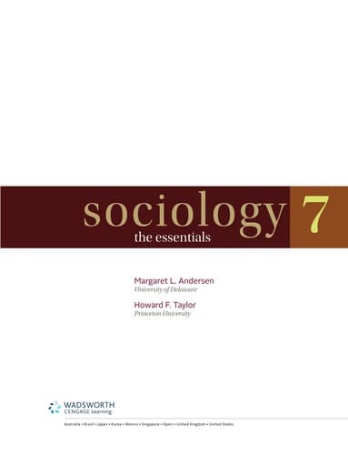 Tapa de Sociology