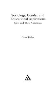 Tapa de Sociology, gender and educational aspirations