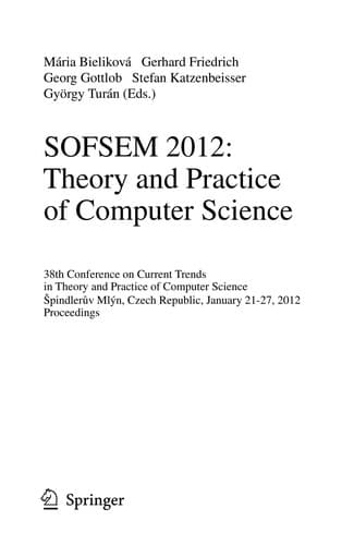Tapa de SOFSEM 2012: Theory and Practice of Computer Science