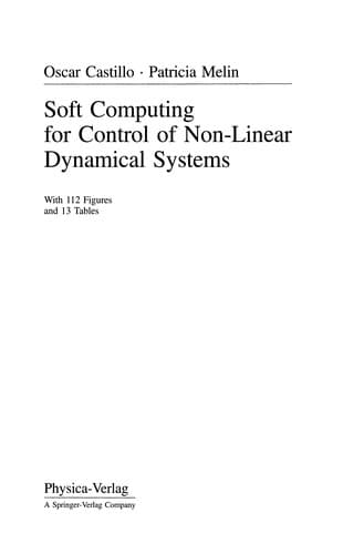 Tapa de Soft Computing for Control of Non-Linear Dynamical Systems